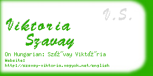 viktoria szavay business card